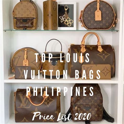 louis vuitton bag price philippines original|Louis Vuitton price list 2022.